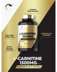 Carlyle L Carnitine 1500mg | 200 Capsules | Advanced Athlete Formula | Workout Supplement | As L-Carnitine L-Tartrate | Non-GMO, Gluten Free