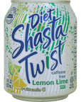 Shasta 3 Flavor Diet Soda Variety 8 fl oz Pack of 12 with By The Cup Coasters