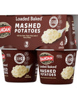 Idahoan Loaded Baked Mashed Potatoes Cup 4pack 6 oz Pack of 6