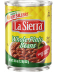 La Sierra Whole Pinto Beans Canned Mexican Pinto Beans 195 oz Pack of 12