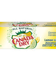 Canada Dry Lemon Lime Sparkling Seltzer Water 12 fl oz cans 12 count