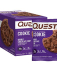 Quest Nutrition Double Chocolate Chip Protein Cookie High Protein Low Carb 12 Count