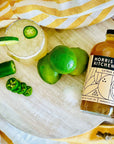 Morris Kitchen Citrus Agave Cocktail Mixer  Zesty Flavored Lime Drink Mix Mocktails Slushie Shaved Icee Snow Cone for Vodka Tequila Mezcal 16oz