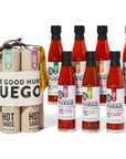 The Good Hurt Fuego: A Hot Sauce Gift Set for Hot Sauce Lover’s, Sampler Pack of 7 Different Hot Sauces Inspired by Exotic Flavors and Peppers from Around the World