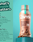 OWYN Only What You Need Double Shot Coffee Protein Shake 180mg Caffeine 20g Delicious Vegan Protein Zero Sugar Zero Net Carbs Vanilla Latte 12 Fl Oz 24 Pack