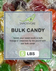 Life Savers Hard Candy Bulk 5lb Bag of 5 Flavors of Lifesavers Hard Candy Cherry Raspberry Watermelon Orange and Pineapple Lifesavers Individually Wrapped by Snackivore