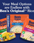 BENS ORIGINAL READY RICE Garden Vegetable Medley Flavored Rice Family Size 173 OZ Pouch Pack of 6