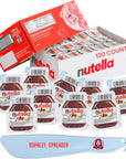 Nutella Hazelnut Spread with Cocoa for Breakfast Mini Cups 052 Oz Pack of 120 Bundle with a Sophley Sandwich Spreader