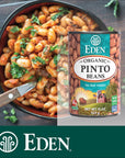 Eden Organic Pinto Beans 15 oz Can 12Pack No Salt Added NonGMO Gluten Free Vegan Kosher US Grown Heat and Serve Macrobiotic Frijol Pinto