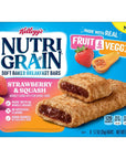 Nutri-Grain Soft Baked Breakfast Bars, Made with Whole Grains, Kids Snacks, Strawberry and Squash (12 Boxes, 96 Bars)