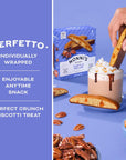 Nonnis Turtle Pecan Biscotti Italian Cookies  Caramel Pecan Cookies Dipped in Milk Chocolate  Butter Pecan Biscotti Individually Wrapped Cookies  All Natural Ingredients  Kosher  688 oz