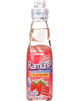 Sangaria Ramune Marble Soft Drink Strawberry Flavor 6 Pack