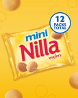 Nilla Wafers Mini Cookies Vanilla Wafers 12 Snack Packs