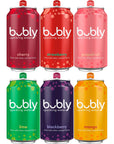 bubly Sparkling Water 6 Flavor Variety Pack Blackberry Lime Cherry Grapefruit Strawberry Mango Zero Sugar  Zero Calories Seltzer Water 12 Fl Oz Cans Pack of 18