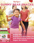 MaryRuths Gummy Bears Snacks  Delicious Gummies with Electrolytes and Fiber  Gummy Candy Made with Organic Cane Sugar  Strawberry  Vegan Pectin Based  Family Size  240g