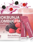 DALAMHARI Kombucha Powder  Black Raspberry Bokbunja 12T  Kombucha Drink Probiotic Soda Urban Remedy Kombucha Synergy Scoby Kombucha Starter Kit Adaptogenic Drink Health Ade Kombucha Kambucha Prebiotic Soda Sugar Free