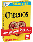 Cheerios Heart Healthy Cereal, Gluten Free Cereal with Whole Grain Oats, Giant Size, 20 OZ