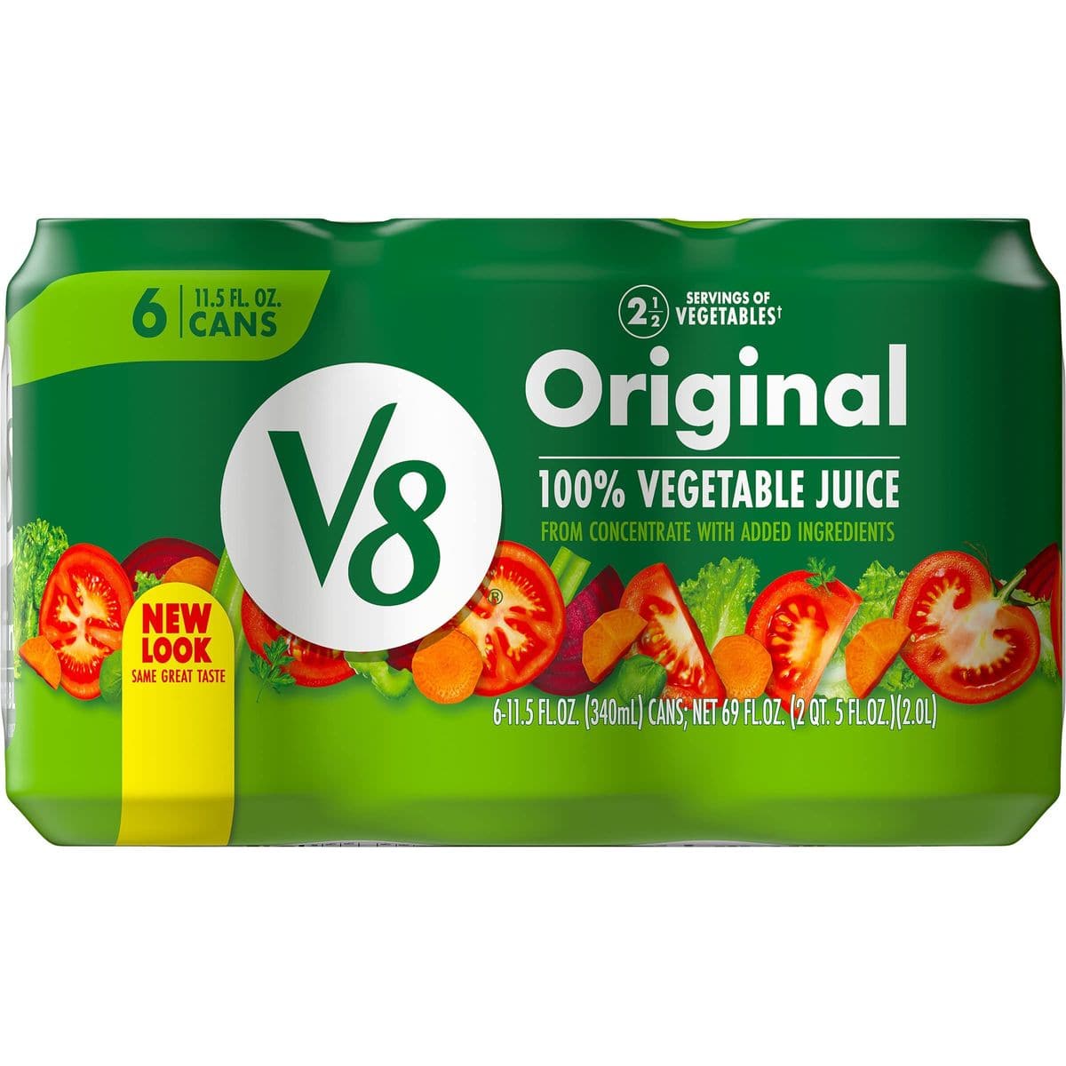 V8 Original 100 Vegetable Juice 115 fl oz Can 24 Pack