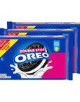 OREO Double Stuf Chocolate Sandwich Cookies Family Size 3 Packs