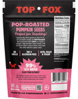 Top Fox Snacks  Organic PopRoasted Pumpkin Seeds  Healthy Protein Snacks  Gluten Free  Keto and Vegan Friendly Himalayan Salt 35 oz  2 Pack