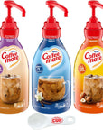 Coffee mate Liquid Concentrate 15 Liter Pump Bottles 3 Flavors Sweetened Original French Vanilla  Hazelnut Pack of 3 with By The Cup Coffee Scoop