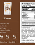 Oats Overnight Smores  Overnight Oats with 22g Protein High Fiber Breakfast Protein Shake  Gluten Free Oatmeal Non GMO High Protein Oatmeal 28 oz per meal 8 Pack