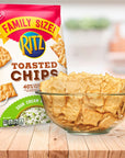 Ritz Toasted Chips Sour Cream and Onion, Family Size, 11.4 Oz