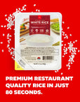 IRIS USA Cooked and Microwavable Japanese Rice 40 Pack Instant White Rice Microwave for 80 seconds Sticky Gluten Free Vegan Cooked Arroz Perfect with Japanese Food