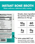 Bone Brewhouse - Chicken Bone Broth Protein Powder - Thai Coconut Flavor - Keto & Paleo Friendly - Instant Soup Broth - 10g Protein - Natural Collagen, Gluten-Free & Dairy free - 5 Individual Packets