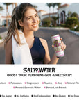 SaltyWater Electrolyte Drink Fruit Punch  Zero Sugar Premium Sports Drink Minerals Taurine BVitamins Zinc NonCarbonated Zero Caffeine Hydration Drink  12 Pack 12 oz