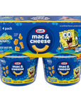 Kraft Macaroni  Cheese Spongebob SquarePants Shapes Dinner 4 ct Pack 19 oz Cups packaging may vary