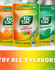 Tic Tac Resealable Refill Bag Bulk 172 Oz Fruit Adventure Mints OnTheGo Refreshment Includes Empty Refillable Pack