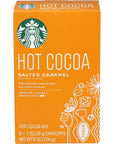 Starbucks Salted Caramel Hot Cocoa Mix Packets 8  1 Ounce Packets Per Box Pack of 6 Boxes