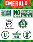 Emerald Nuts Unsalted Almonds and Walnuts 7 Ct 1Pack 100Calorie Individual Packs of Nut Blend Kosher Certified NonGMO Contains No Artificial Preservatives Flavors or Synthetic Colors