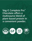 Standard Process Veg-E Complete Pro Chocolate - Whole Food Nail Health, Hair Health and Skin Health with Pumpkin Seed Protein Powder and Sesame Seed - 26 oz