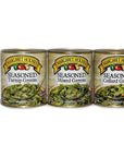 Margaret Holmes Greens Variety Pack  3 x 27 Oz Cans of Margaret Holmes Turnip Greens Margaret Holmes Collard Greens and Margaret Holmes Mixed Greens Bundled with JFS Recipe card