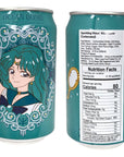 Ocean Bomb Carbonated Water Sailor Moon Scouts Anime Collectible Can Drink Chibimoon Uranus Neptune Saturn Pluto with 1 Blehblu Coaster