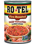 ROTEL Fire Roasted Diced Tomatoes and Green Chilies 10 oz