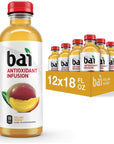 Bai Flavored Water Malawi Mango Antioxidant Infused Drinks 18 Fluid Ounce Bottle Pack of 12