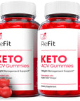 Ark Labs (2 Pack) Refit Keto Gummies - Official Formula, Vegan - Refit Keto ACV Gummies, Re Fit Keto Gummies, Re Fit Keto ACV, Refit ACV Apple Cider Vinegar, Vitamin B12 (120 Gummies)