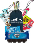 Snack Mountain Care Package Gift Bag  Food Gifts Appreciation College Care Package Final Exam Snack Box Filler Graduation Camp Employees Holiday Mothers Day with Cookies Candy Granola Bars Chips