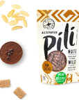 Pili Hunters  Wild Sprouted Pili Nuts Raw Cacao 4 oz Bag Vegan Snack for Low Carb Energy Gluten Free Superfood As Seen on Shark Tank