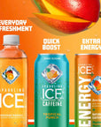 Sparkling Ice ENERGY Maximum Mango Sparkling Water Energy drinks with Vitamins  Electrolytes Zero Sugar 12 fl oz Cans Pack of 12