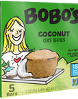 Bobos Oat Bites Coconut 13 Ounce  5 Count Pack of 1