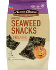 Annie Chuns  Roasted Seaweed Snacks SesameFlavor 035 oz Keto Vegan GlutenFree Dairy Free Light  Airy Hearty  Delicious Snacks 016Oz Pack of 12