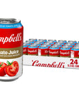 Campbells 100 Tomato Juice 115 fl oz Can 24 Pack