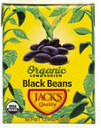 Jacks  Organic Black Beans 134 oz Packed with Protein and Fiber Heart Healthy Low Sodium  Non GMO  8PACK