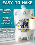 Lt Blenders Pina Colada in a Bag  Pina Colada Drink Mix  Each Bag Makes 12 Gallon of Slushie Pina Colada Mix  Cocktail Mix  Make a Cocktail Wine Slushie or Mocktail  Pack of 4