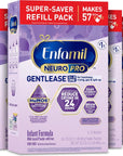 Enfamil NeuroPro Gentlease Baby Formula, Infant Formula Nutrition, Brain Support that has DHA, HuMO6 Immune Blend, Designed to Reduce Fussiness, Crying, Gas & Spit-up in 24 Hrs, 35.2 Oz, 4 Boxes