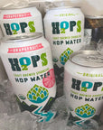 H2OPS Sparkling Hop Water  Original 12 Pack  Zero Calorie NA Beer Craft Brewed Premium Organic Hops Lightly Carbonated Hop Tea Gluten Free Unsweetened Non Alcoholic drinks